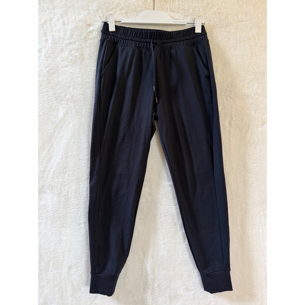 Yogalicious PolarLux Maya Illusion Joggers Womens XS Black Yoga Lounge Pockets